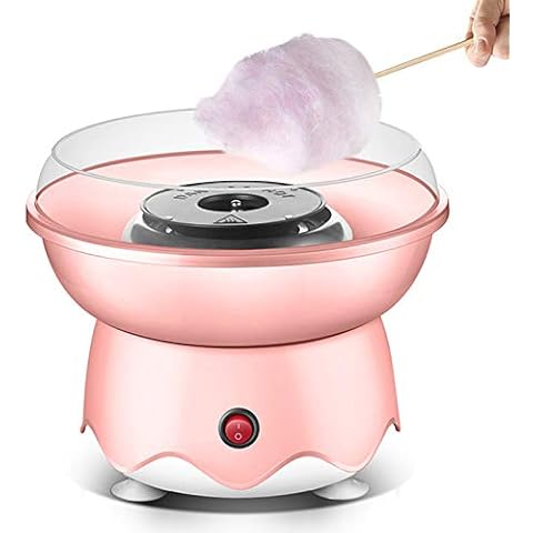 MHGLOVES Cotton Candy Machine, Cotton Candy Maker for Kids Candy Machine Maker Sugar Hard Candy Maker, Electric Cotton Candy Machine for Family Birthday Party,Pink Cover