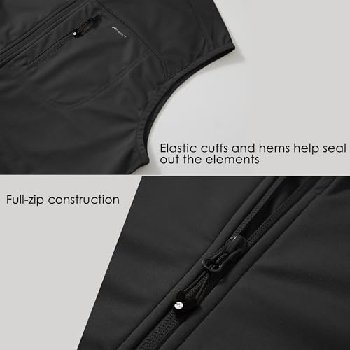 Image of Willit Men's Golf Vest Lightweight Softshell Vest Outerwear Sleeveless Jacket Hiking Runing Causal