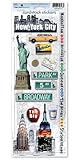Paper House Productions STCX-0034E Travel Cardstock Stickers, New York City (6-Pack)