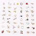 Produktbild Kinstecks 50PCS Charm Anhänger Assorted Gold Plated Emaille Anhänger Halskette Armband Charms für DIY Halskette Armband Schmuckherstellung und Crafting