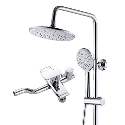 Système de douche avec mitigeur en laiton et bec de baignoire combiné