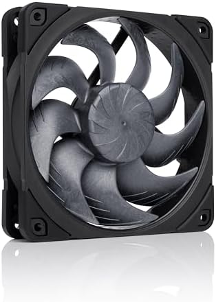 Noctua NF-A12x25 G2 PWM chromax.Black, High-Performance Quiet Fan 120mm | High Airflow & Static Pressure, Low-Noise 25mm Thick Fan for Coolers/Radiators/Cases, Rich Accessory Kit, 1800rpm 4-Pin PWM