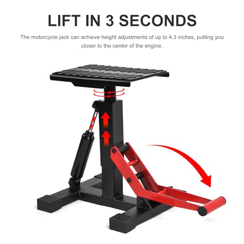Motorcycle Dirt Bike Stand Lift Jack Hoist Table Height Adjustable Lifting Stand Dirt Bike Accessories by WINMAX TOOLS AUTOMOTIVE - Image 3
