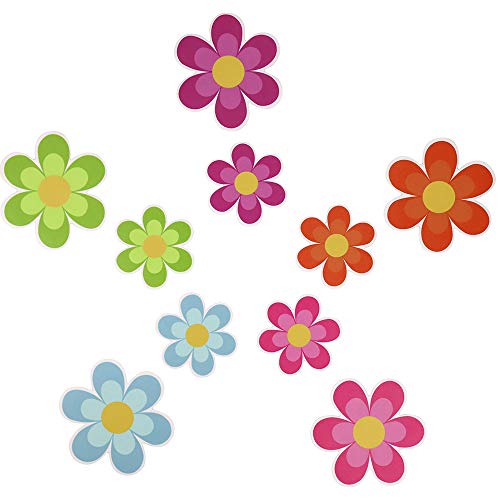 I-SHUNFA Non-Slip Bathtub Stickers for Kids Bath mats for tub Adhesive Decals with Bright Colors Best Adhesive Safety Anti-Slip Appliques for Bath Tub and Shower Surfaces Bright Flowers