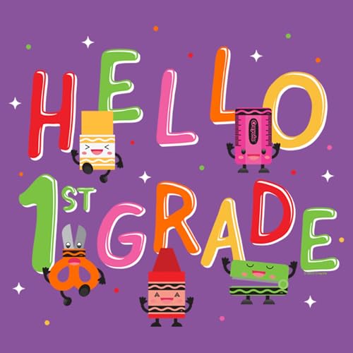 Girl's Crayola Hello 1st Grade T-Shirt2