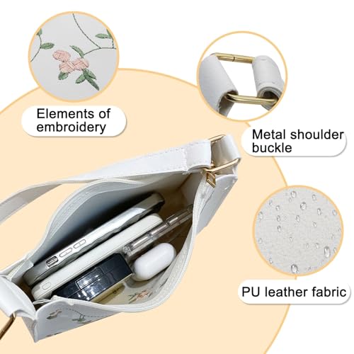 Shoulder Handbags for Women Embroidered Underarm Bag Portable Square Bags Crossbody Bags Handbags4