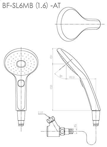 Amazon | BF-SL6MB（1.6）-AT シャワーヘッド&ホース INAX[イナックス