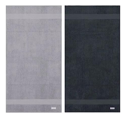 Jogo Toalhas Banho Buddemeyer 5p Fio Penteado Grafite 0119