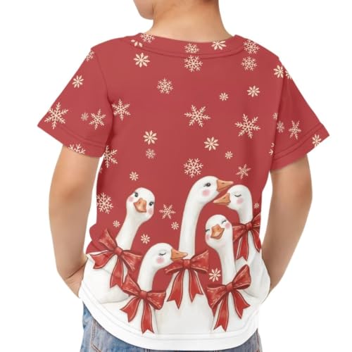 Image of Xhuibop Kids T Shirts for Boys Size 3-16 Girls Short Sleeve Sportswear Active Tops