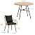 YITAHOME 5-Piece Outdoor Patio Furniture Dining Set, All-Weather Rattan Conversation Set with Soft Cushions and Plastic Wood Tabletop Dining Table for Backyard Deck (Light Brown + Black)