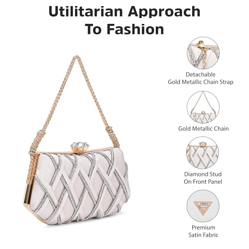 Image of Lavie Signature Women's Scarnton Handle Framed Clutch | Ladies Purse | Gift For Women