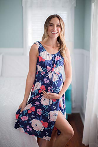 3 in 1 Labor / Delivery / Nursing Hospital Gown Baby Be Mine Maternity,, Hospital Bag Must Have (S/M, Annabelle)