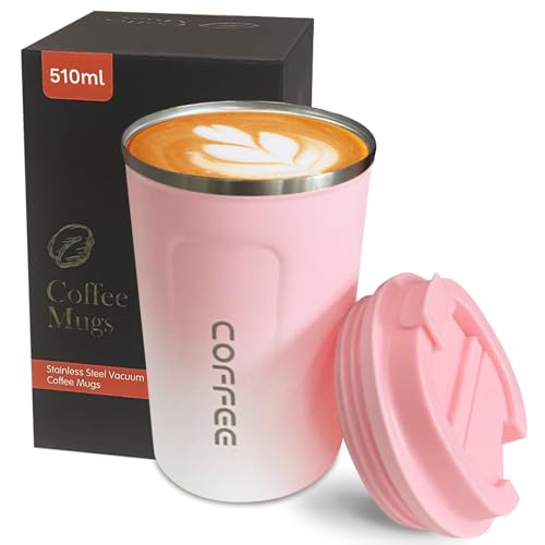 Image of Insulated Travel Coffee Mug, Stainless Steel Coffee Cup with Leakproof Lid | Double-wall insulation keeps drinks hot or cold for hours, with a leakproof lid and portable stainless steel design