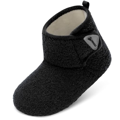 Spesoul Fuzzy Slipper Boots for Women & Men 7-7.5/5.5-6