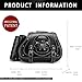 Motorcycle Saddlebag, 30L Leather Waterproof Side Saddle Bags with Cup Holder, Universal Powersports Saddlebags for Harley Davidson Sportster Dyna Softail Honda Shadow Rebel Yamaha Kawasaki Vulcan