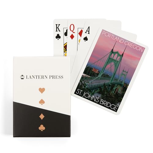 Lantern Press Portland Oregon Puente St. Johns 52 Naipes Póker