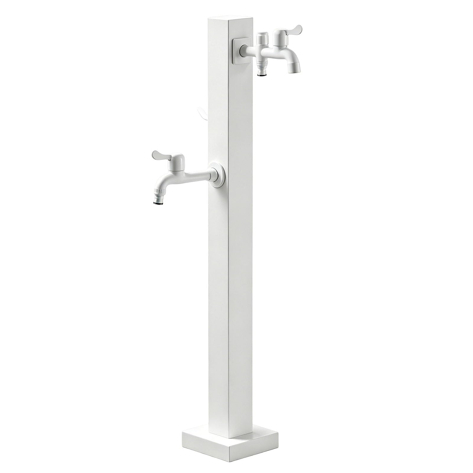 Junvstor Style 2 Iron Outdoor Water Column With Double Faucets, Freestanding Floor Mounted Hydrant Water Tap, Garden Hydrant Standing Outdoor Spigot For Garden Farm Pasture Irrigation(,Height: 95Cm/37.4In)