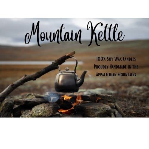 Mountain Kettle Wax Jar Candle With Blueberry Bliss - Scented Candle - St. Patrick’s Day - Fall Decor Anxiety & Stress Relief Burns Up To 60 To 80 Hours #TOP5