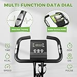 Caromix Folding Exercise Bike, 5 in 1 Stationary Bike with 16-Level Adjustable Magnetic Resistance, 330LB Capacity Indoor Workout Bike, Foldable Exercise Bike for Seniors and Adult - Image 4