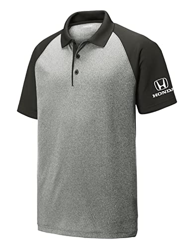 Speedgear Honda Gray Heathered Two-Tone Polo Shirt, Grey, X-Large