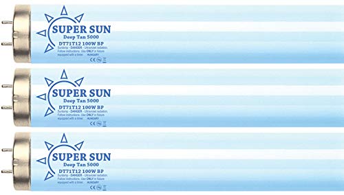 Super Sun Deep Tan 5000 F71T12 100W Bipin Tanning Lamps (32)