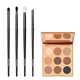 Morphe Eye Got This Brush Set and 9T Palette - Eye Got This Brush Collection (4 Count) + 9T Neutral Territory Artistry Palette (0.35 oz) - Blendable Neutrals & Pro Tools for Eye Looks