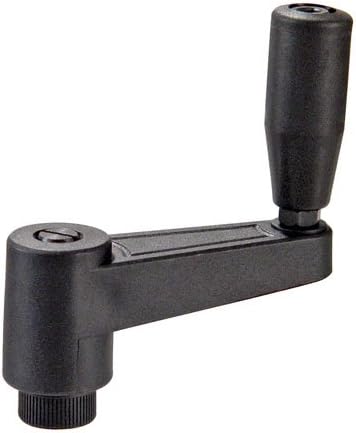 Reid Select JCL-575 Thermoplastic Adjustable Revolving Crank Handle 2.56 Long, 3/8-16 Tap/Reamed Hole