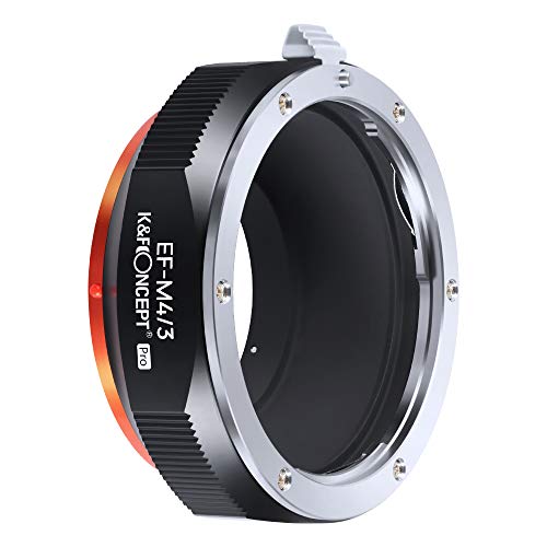 Image of K&F Concept Lens Adapter Compatible for Canon EOS (EF /EF-S) D /SLR Lens to Micro Four Thirds (MFT, M4 /3) Mount Mirrorless Camera Body with Matting Varnish Design