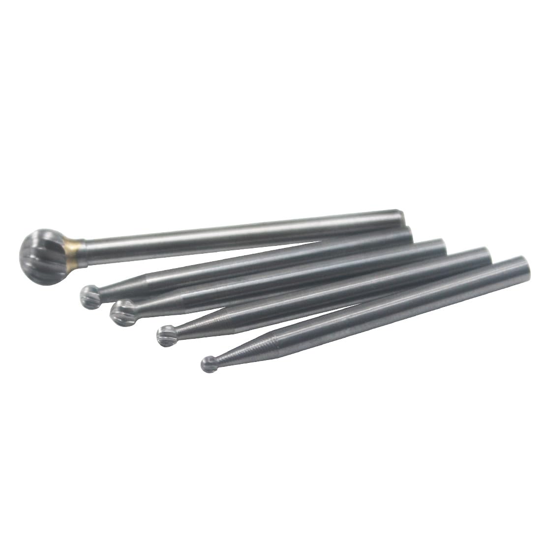 5 Pcs 1/8'' Shank Various Sizes Rotary Carbide Ball Burr (015-060) — Amazon image 4