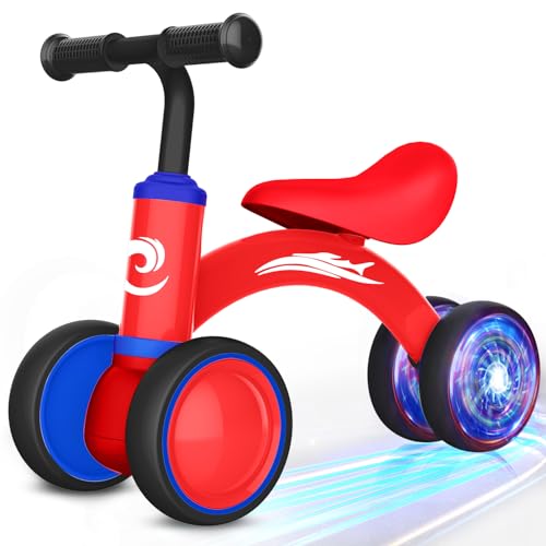 Colorful Lighting Baby Balance Bike Toys for 1 Year Old