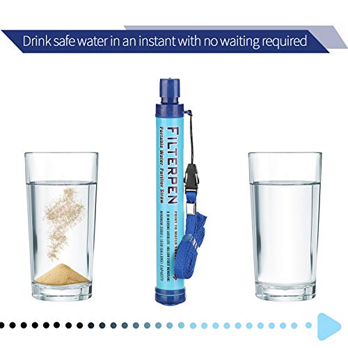 Festnight Filtro de Água de Proteção Ambiental portátil Camping Desinfectar Purificador de Água Limp