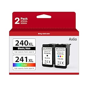 PG-240XL/CL-241XL – Cartuchos de tinta compatibles de repuesto para Canon 240 241, 240XL 241XL, paquete combinado para usar con impresora Canon MG3620 TS5120 MG3520 MG2120 MX452 MX512 MX532