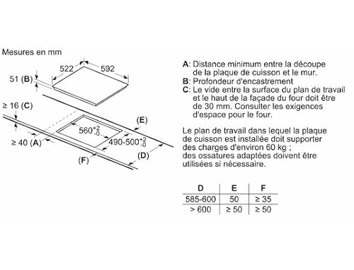 SIEMENS Table de cuisson induction 60 cm 3 foyers EU611BJB5E - vue 8