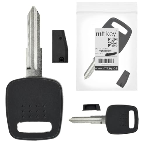 MT-KEY Llave de Encendido para Coche NSN11 + ID33 Transpondedor Inmovilizador Compatible con Renault Scenic I 96-98 Nissan Micra II 96-98 Primera II Terrano II Subaru Impreza 96-00 Legacy II Outback I