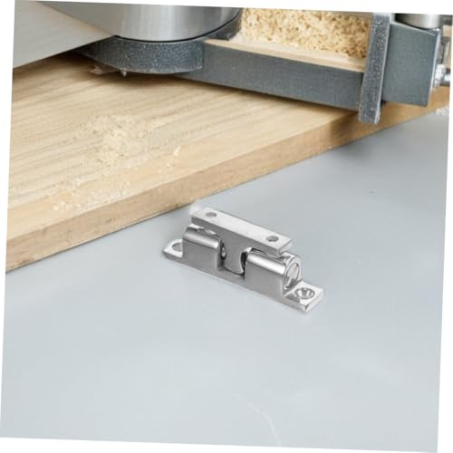 Tope de puerta inoxidable pack de 4 piezas con soporte anticolisión para suelo 7