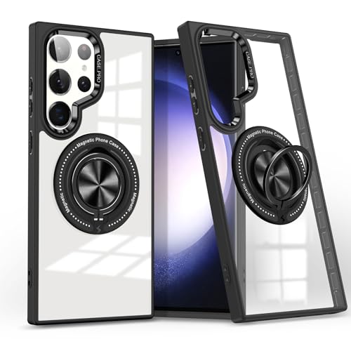 Coque Samsung S24 Ultra antichoc avec support en métal pour éviter les chutes et faciliter la charge