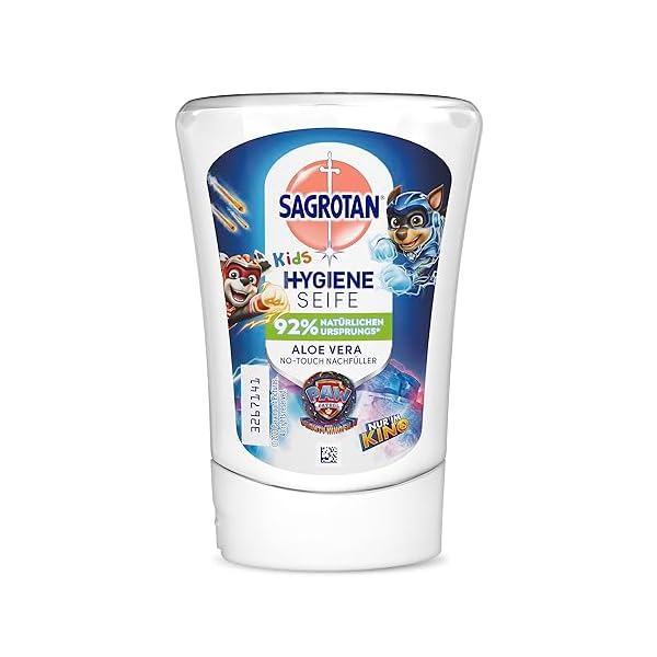 Sagrotan No-Touch Kids Nachfüller Aloe Vera – Paw Patrol Edition – Für den automatischen Seifenspender – 5 x 250 ml Handseife – Bild 3