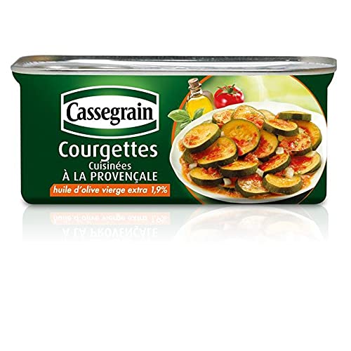 CASSEGRAIN - Courgettes Cuisinées À La Provençale 185G - ( Lot De 4 )