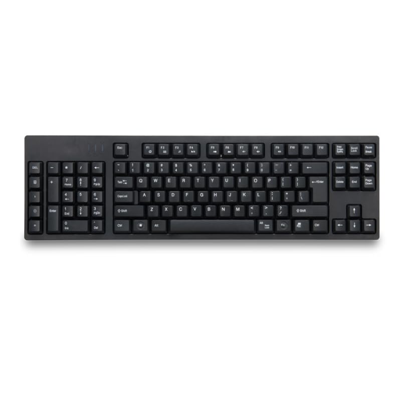 Genérico Teclado para Zurdos, Teclado con Cable Ultrafino con 2 Puertos USB para Ordenador portátil Notebook