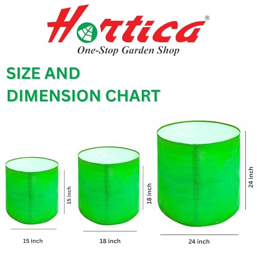Image of Premium HDPE UV Stabilised Grow Bags 12x12 Inch (Pack of 15) | 260 GSM Heavy Duty Round Planter Bags | Reusable Fabric Pots for Terrace, Balcony & Vegetable Gardening