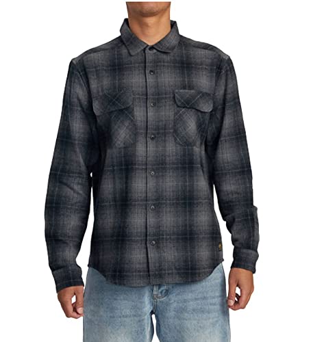 RVCA Men's Thatll Work Flannel Long Sleeve Woven Shirt