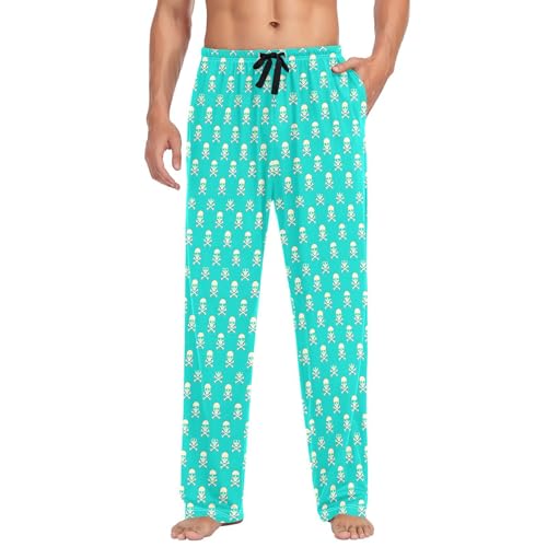 Pantalon de pyjama pour homme avec cordon ajusté contre la taille serrée