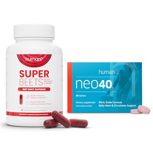 Humann SuperBeets Beet Root Capsules and Neo40 Daily