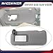 Magimaker Driver Side Sun Visor Fit for Toyota Corolla 2009 2010 2011 2012 2013 Replace 74320-02711-E0 Front Left | Sun Protection Shade | Makeup Mirror | Gray | Cloth