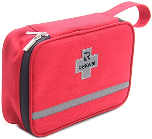 First Aid Kit Bag Reflective Emergency Empty Bag Emergency Equipment Kits Gift Choice for Family,Home, Outdoors,Hiking&Camping,Car, Workplace, Office