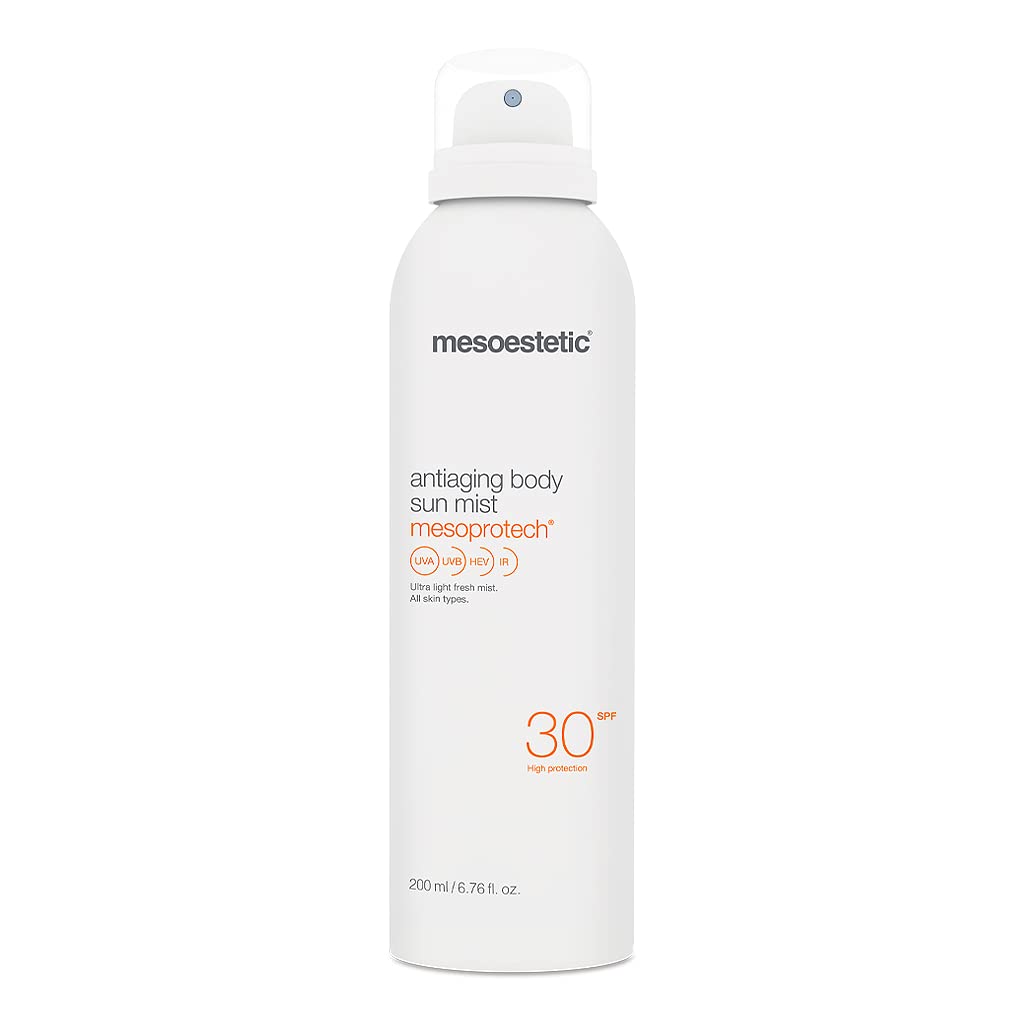 Mesoestetic Mesoprotech Antiaging Body Sun Mist Spf30, für Damen und Herren, perfekt für tägliche Pflege, mit 200 ml