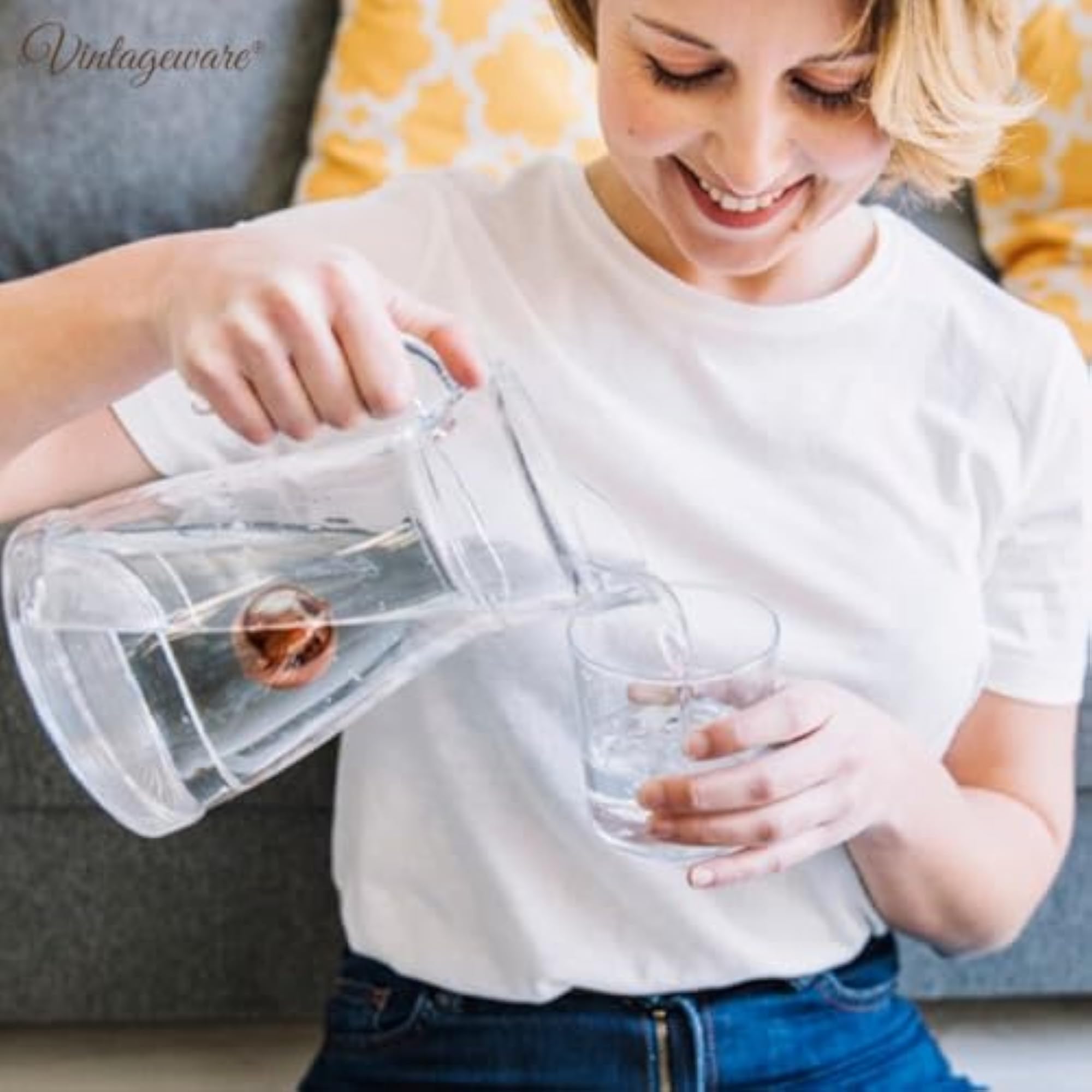 2Pcs Pure Copper Water Purifier Ball