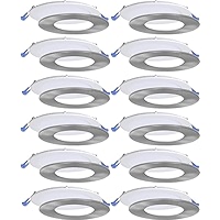 Nadair 6’’ LED Ultra Slim Recessed Lights, 3 Built-in Color Temperature (3K/4K/5K), 24-Pack, IC - View #10