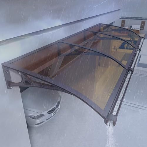 Auvent extérieur aluminium terrasse toit ombrage résistant pluie