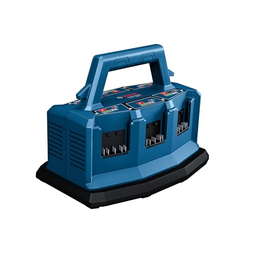Bosch Professional 18V System chargeur multi-baies GAL 18V6-8 (courant de charge : 8 A, avec adaptateur pour L-BOXX, sans batterie)
